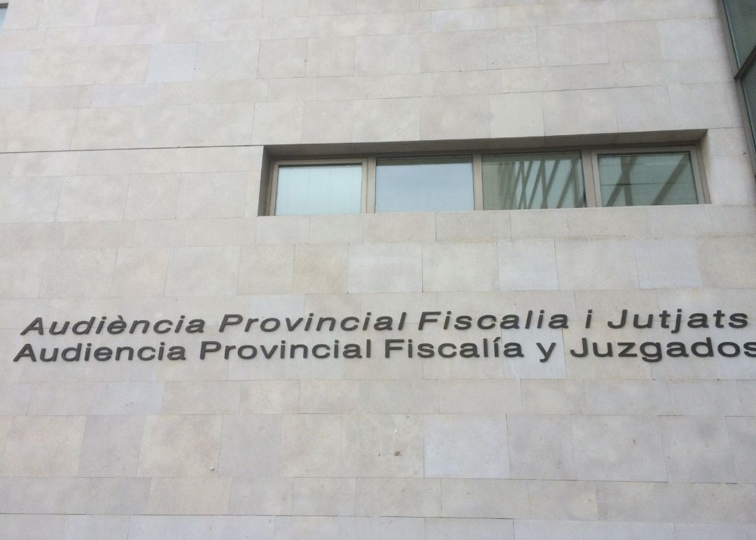 Fachada de la Audiencia Provincial de Valencia