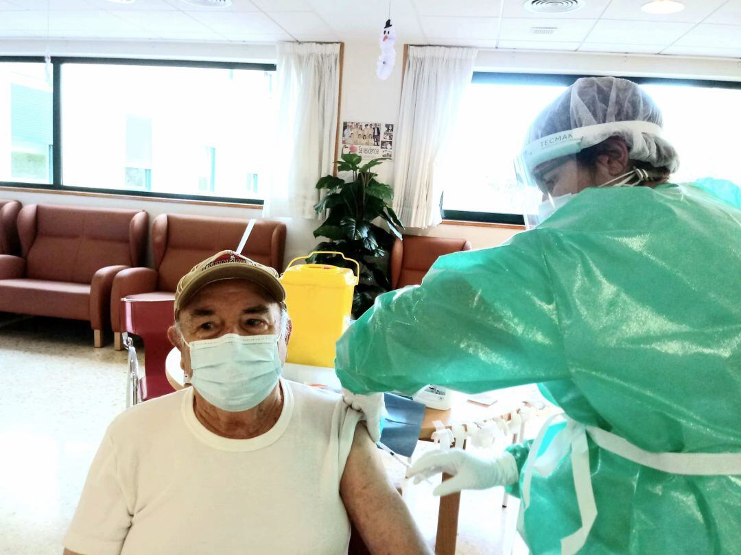 Imagen de archivo de la vacunación en las residencias