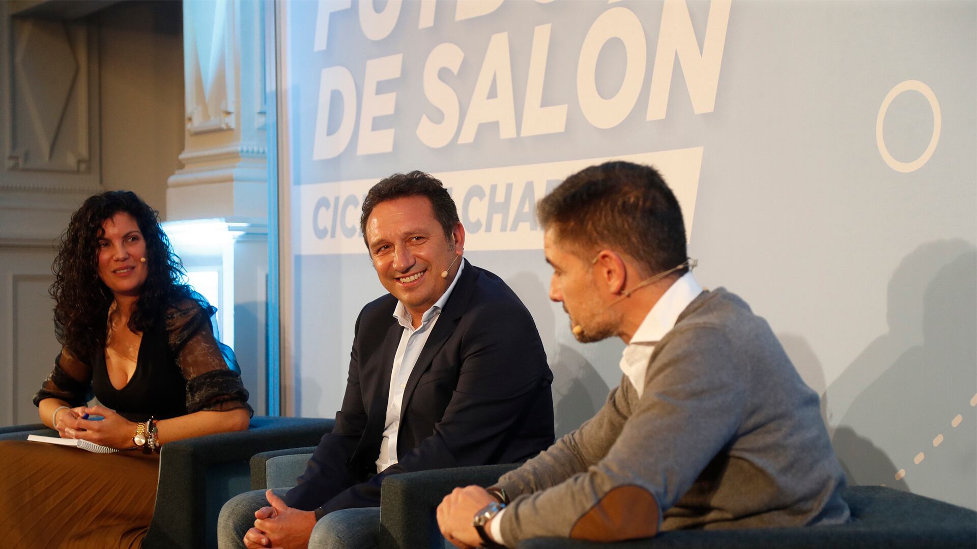 Eusebio Sacristán en las charlas fútbol de salón