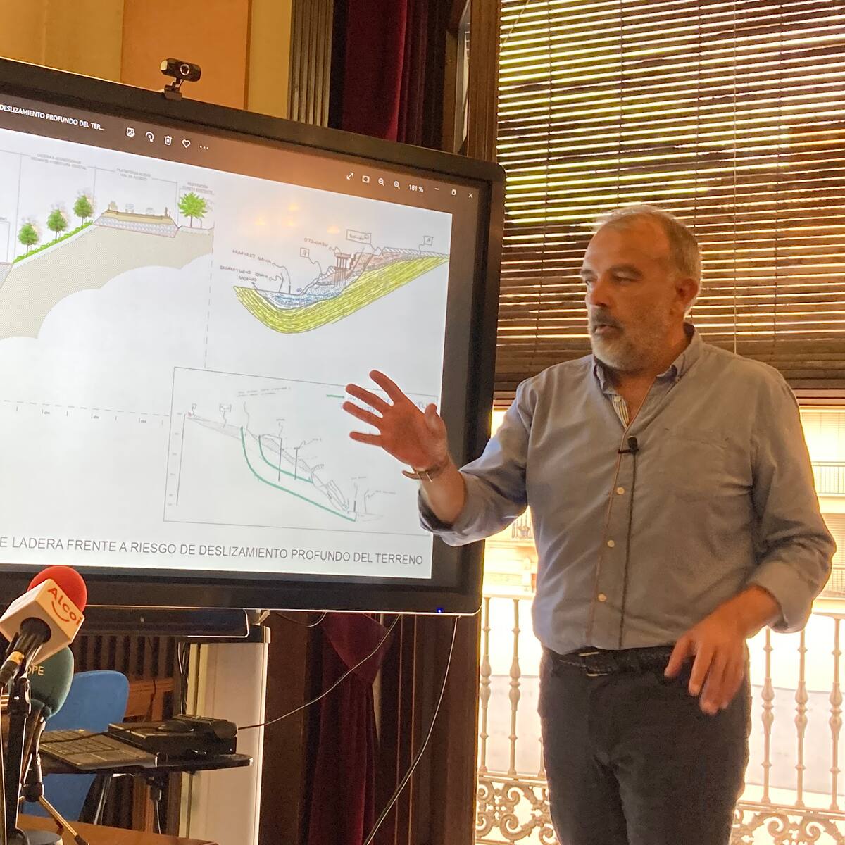 El Ayuntamiento de Alcoy colocará mallas metálicas de contención en la ladera de la Beniata