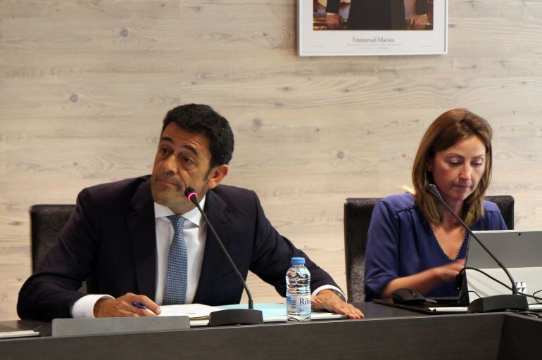 El cònsol major d'Ordino, Josep Àngel Mortés, durant la sessió de comú d'aquest dimarts.