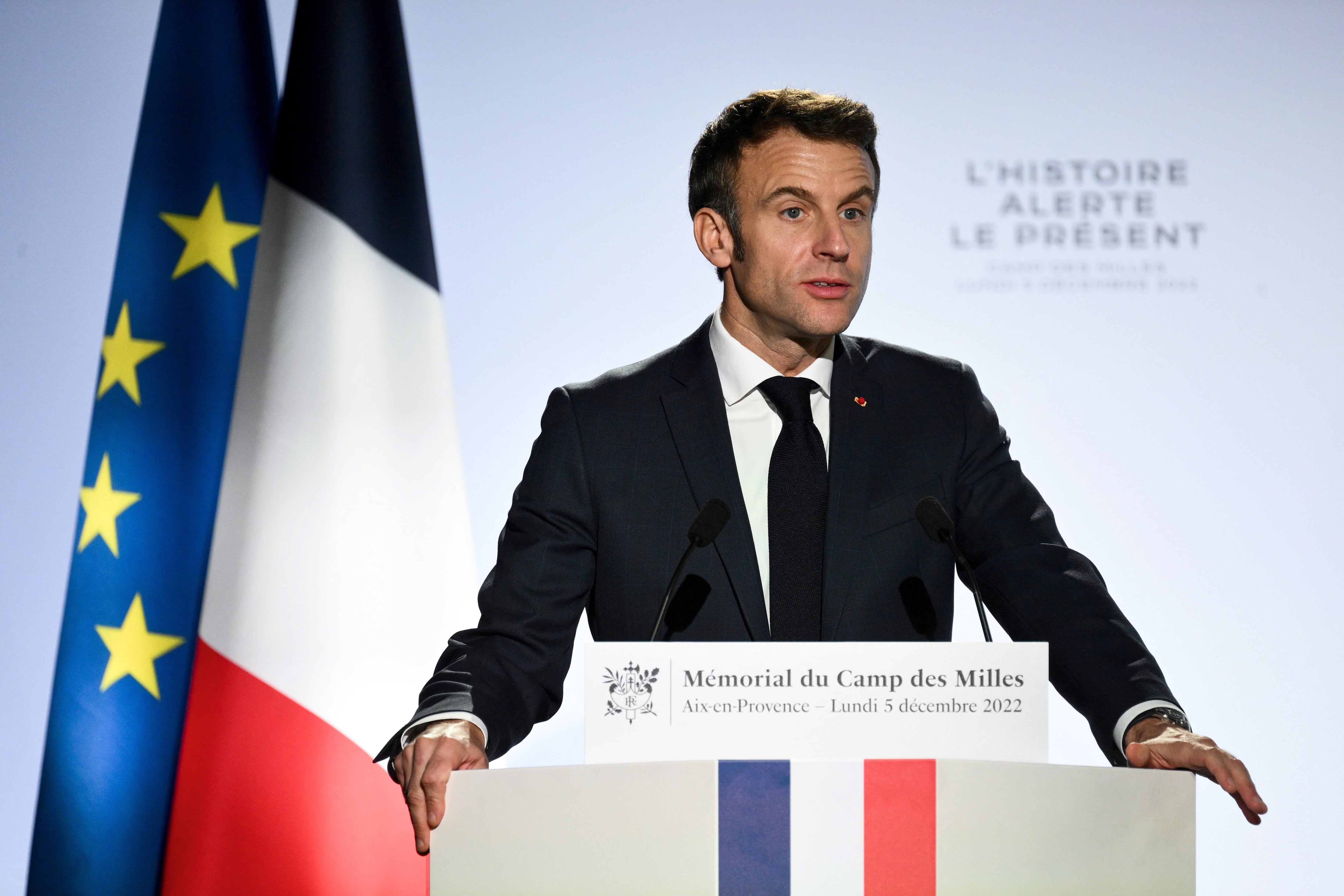 El presidente de Francia, Emmanuel Macron