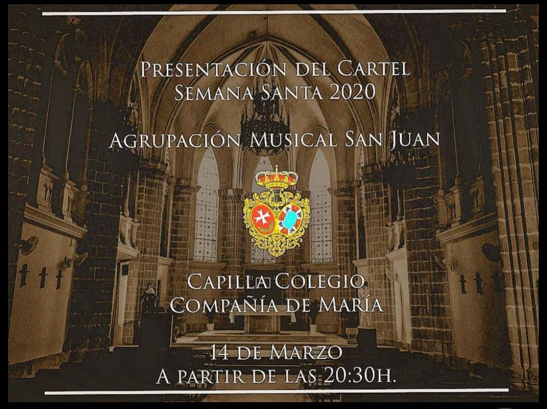 Presentación cartel Semana Santa de la Agrupación Musical San Juan