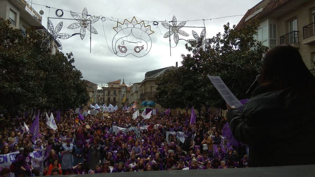 Imagen de la multitudinaria manifestación en Verín