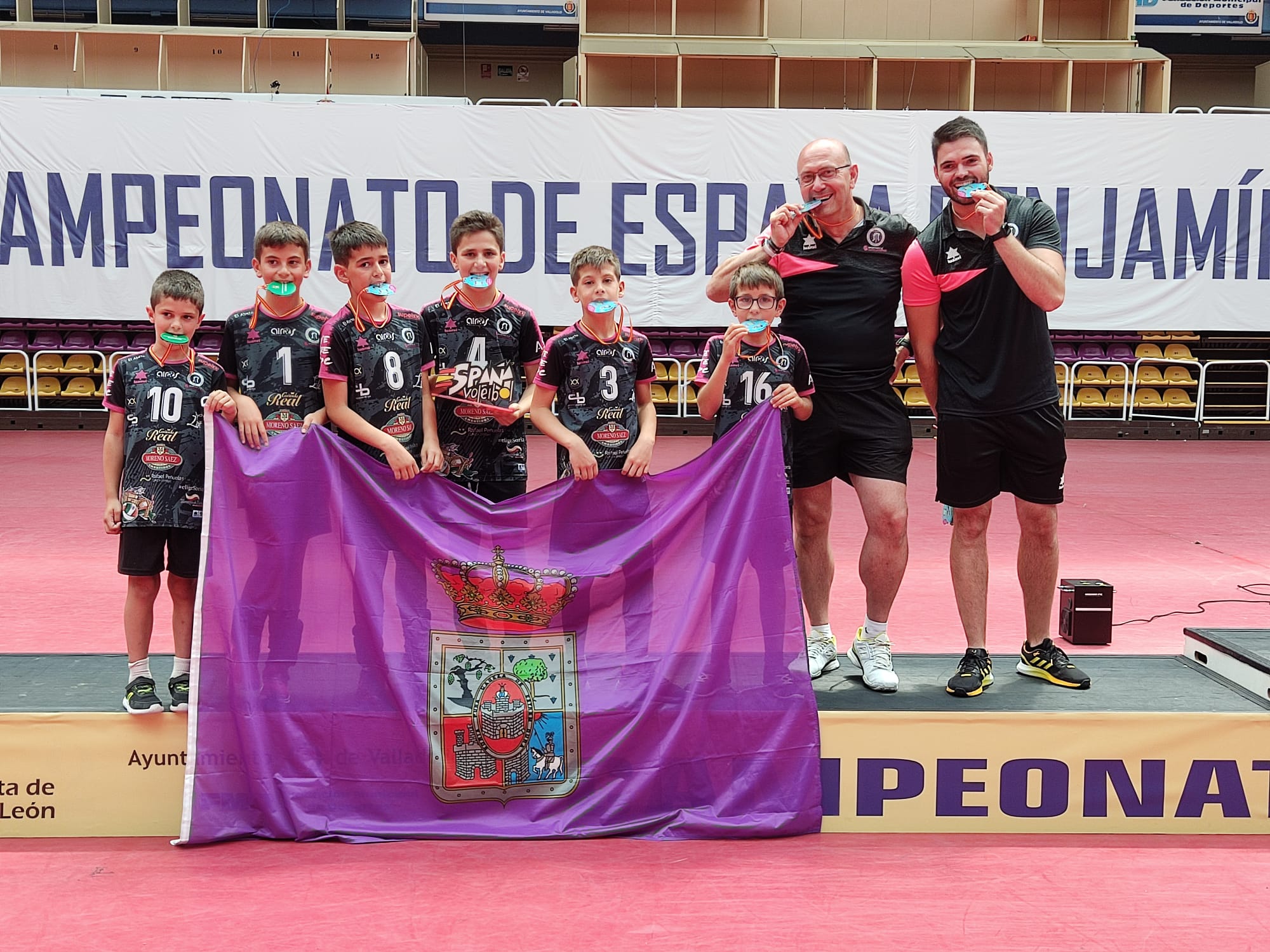 Los benjamines del Sporting-Santo Domingo Soria.