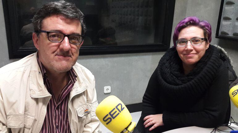 Iñaki Ramos y Virginia Muñoz, de BIDARI (Asociación de Discapacitados Físicos y Orgánicos de Ermua