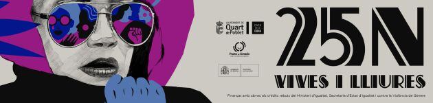 “Vivas y libres”, el Ayuntamiento de Quart de Poblet conmemora el Día Contra la Violencia de Género, el 25N