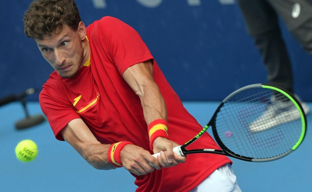 Pablo Carreño, en su partido ante Khachanov.