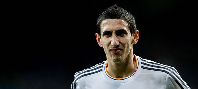 Di María, durante un partido con el Real Madrid