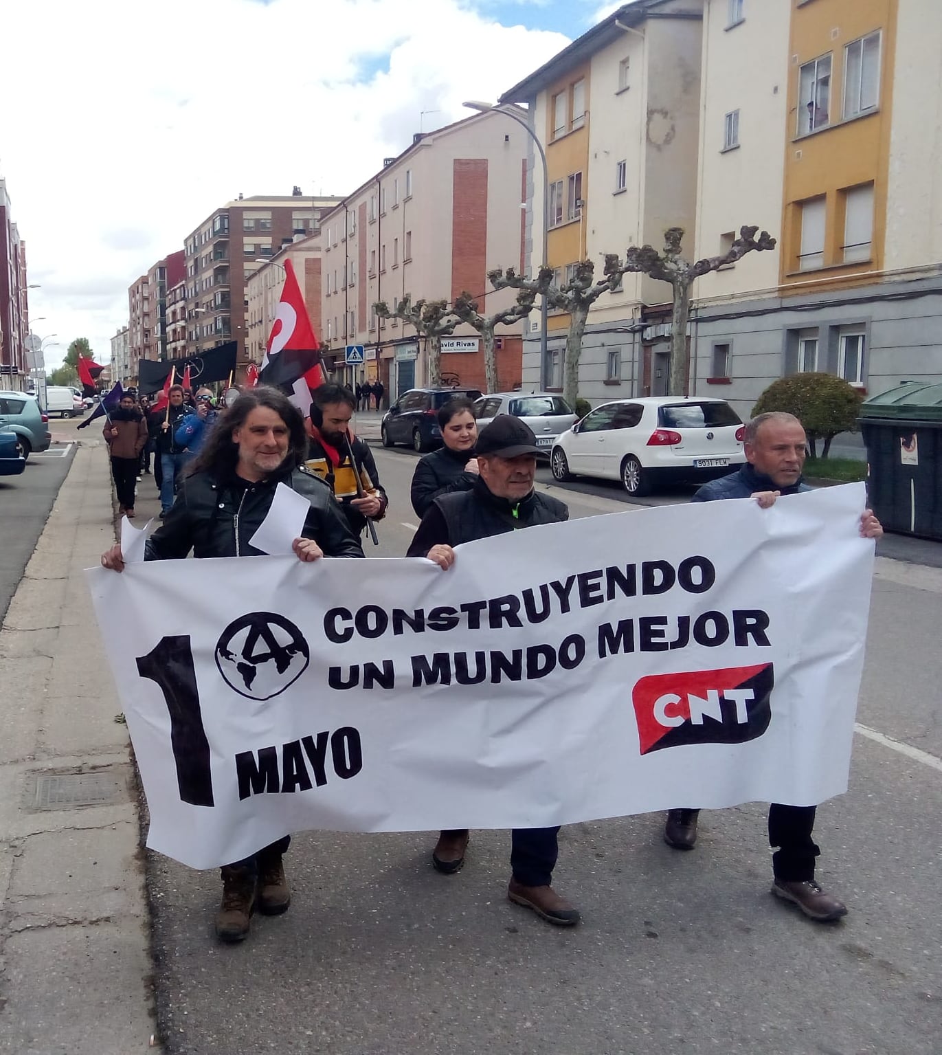 La CNT optó por manifestarse en el barrio de Santa Catalina y realizar actividades en la plaza Obispo Acosta, donde se encuentra su sede