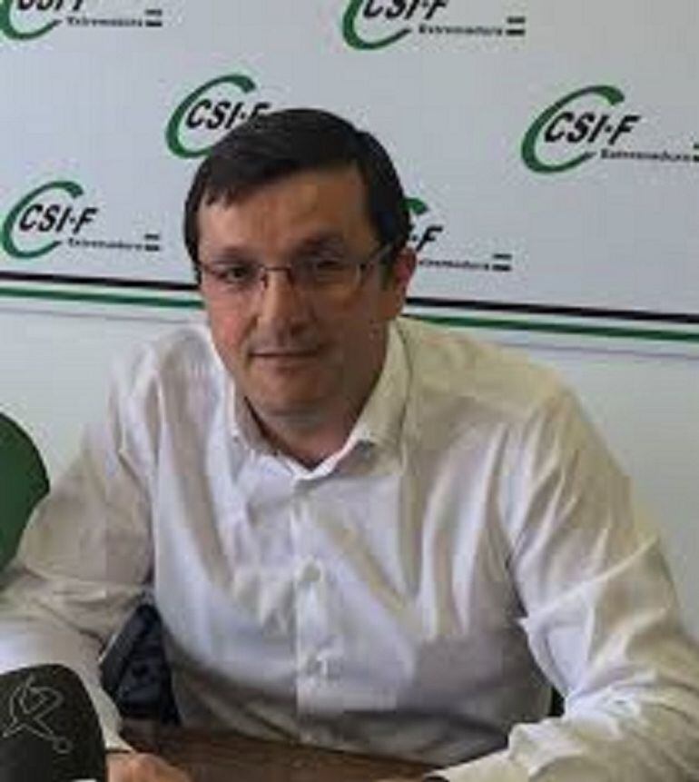 Benito Román, presidente de Csif Extremadura