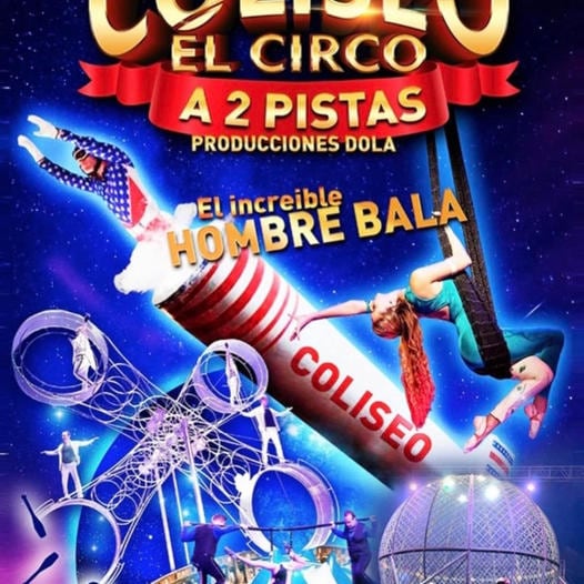 Cartel promocional del Circo Coliseo