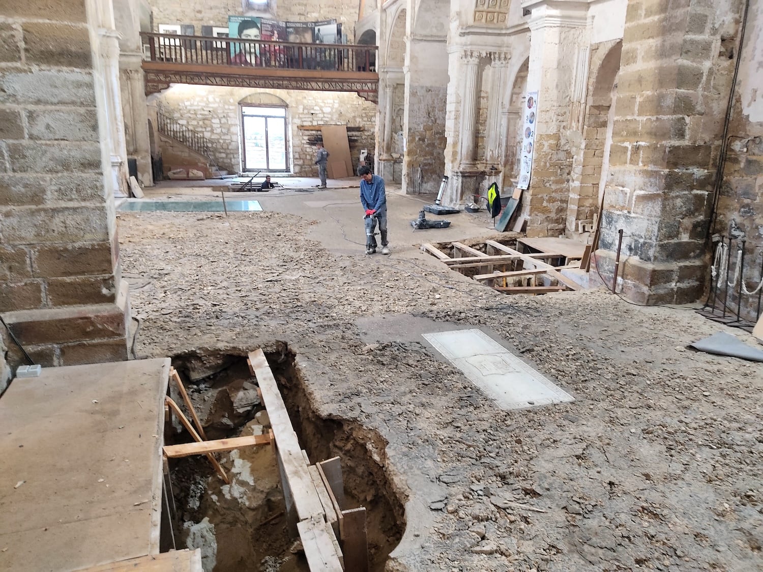 Obras en la Iglesia de San Lorenzo, en Úbeda.