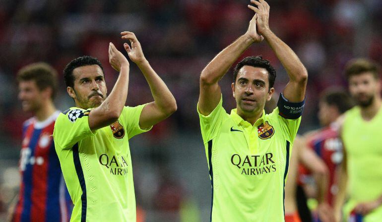 El jugador del Barcelona, en la consecución del título de Liga en el Vicente Calderón.