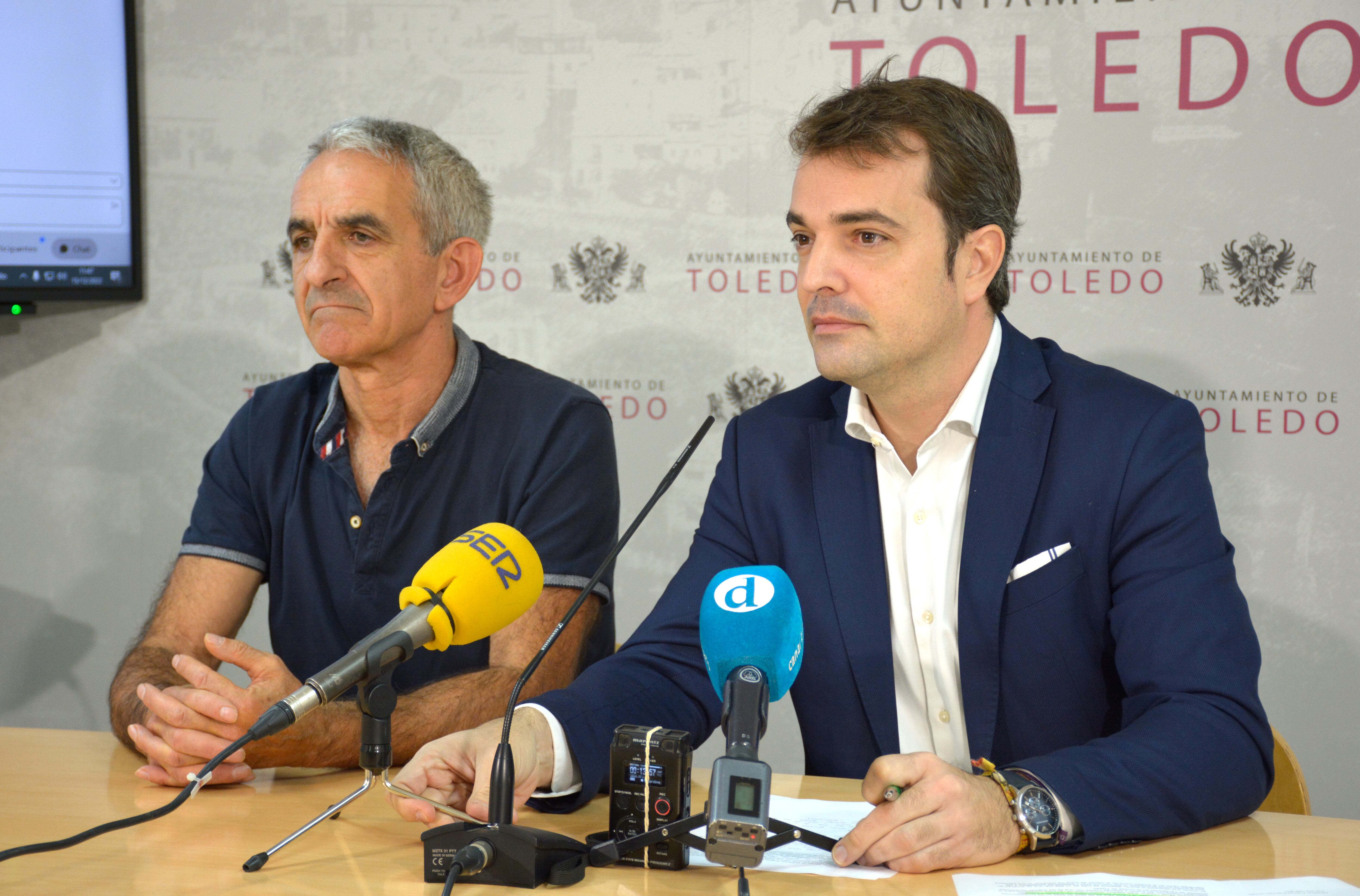 Momento de la rueda de prensa del Campamento Deportivo de Navidad de Toledo