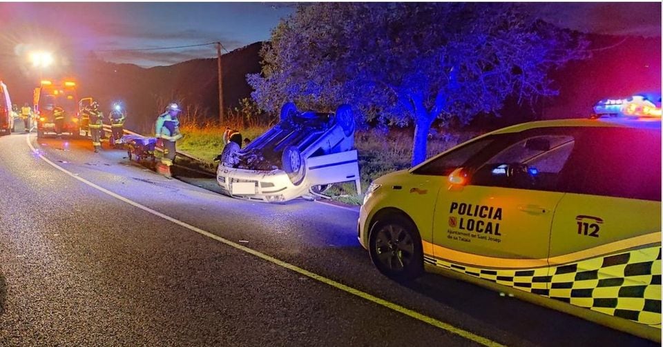 Imagen facilitada por la Policía Local del accidente