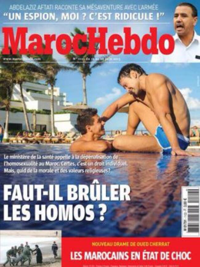 La polémica portada de 'Maroc Hebdo"