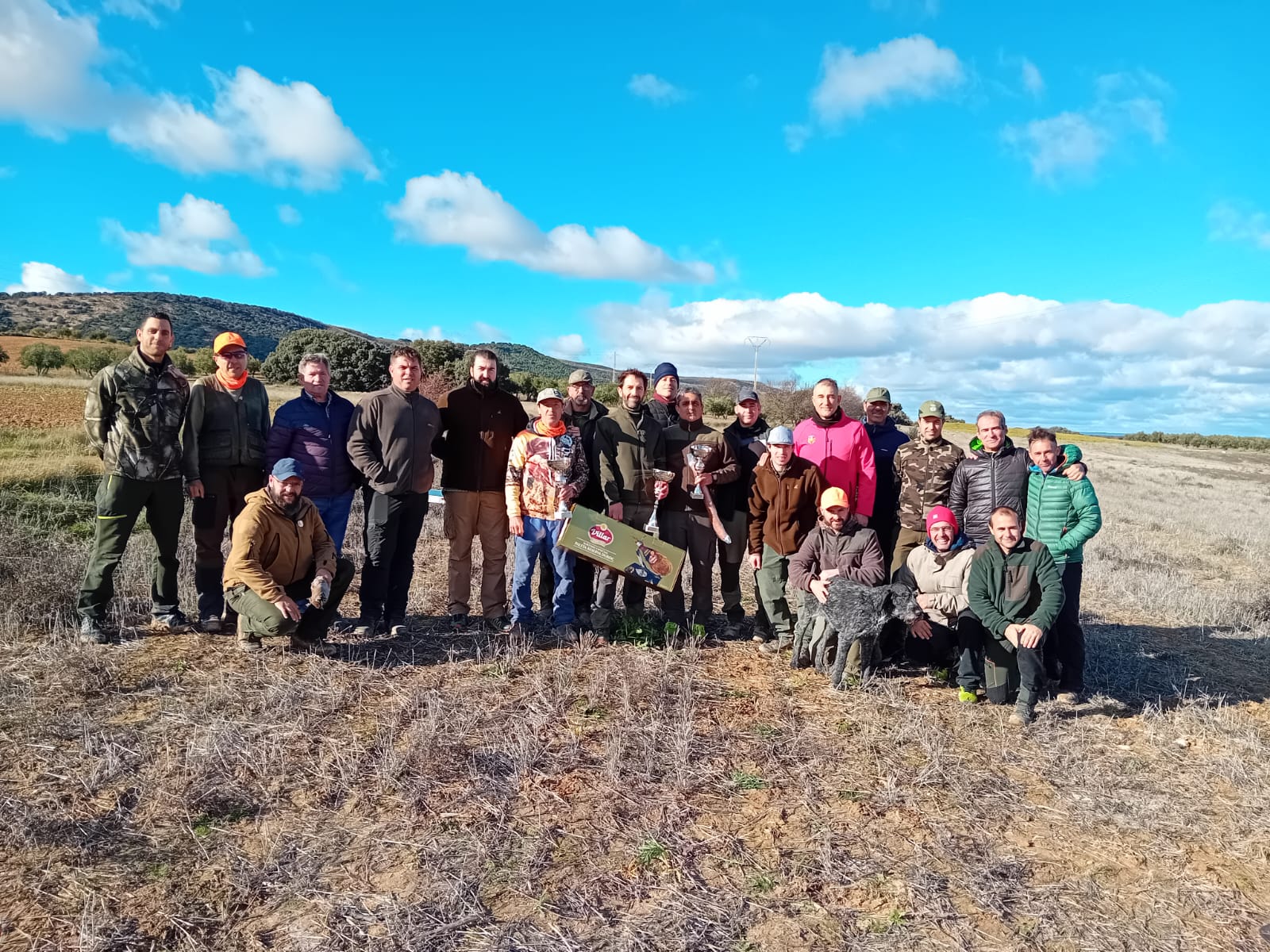 Participantes en el Campeonato Provincial de caza menor con perro