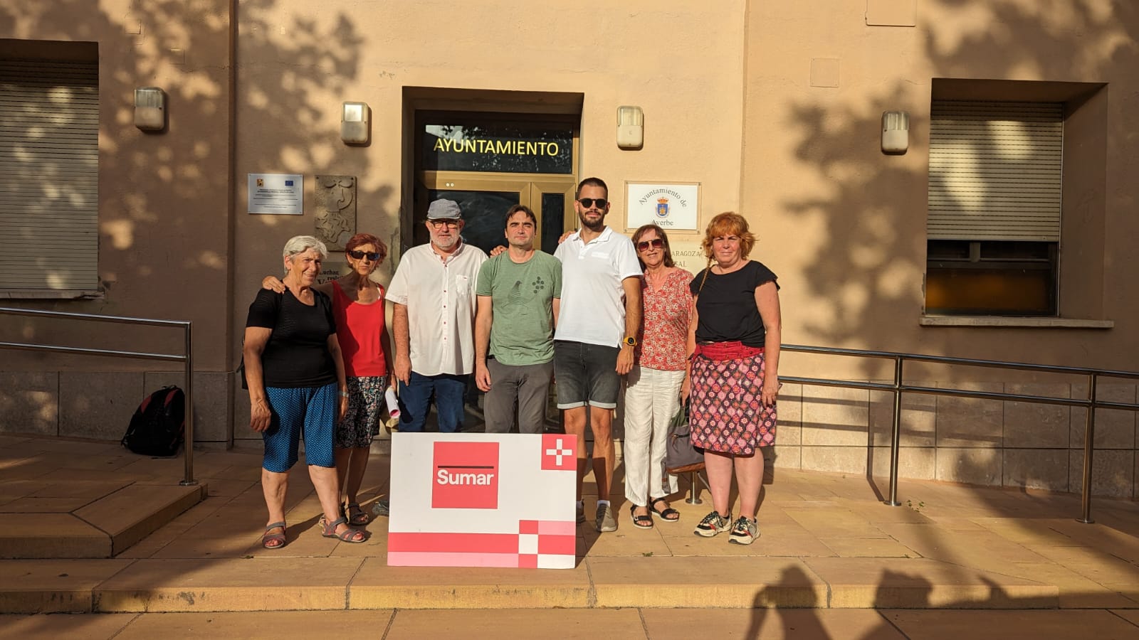 Equipo de SUMAR en Ayerbe