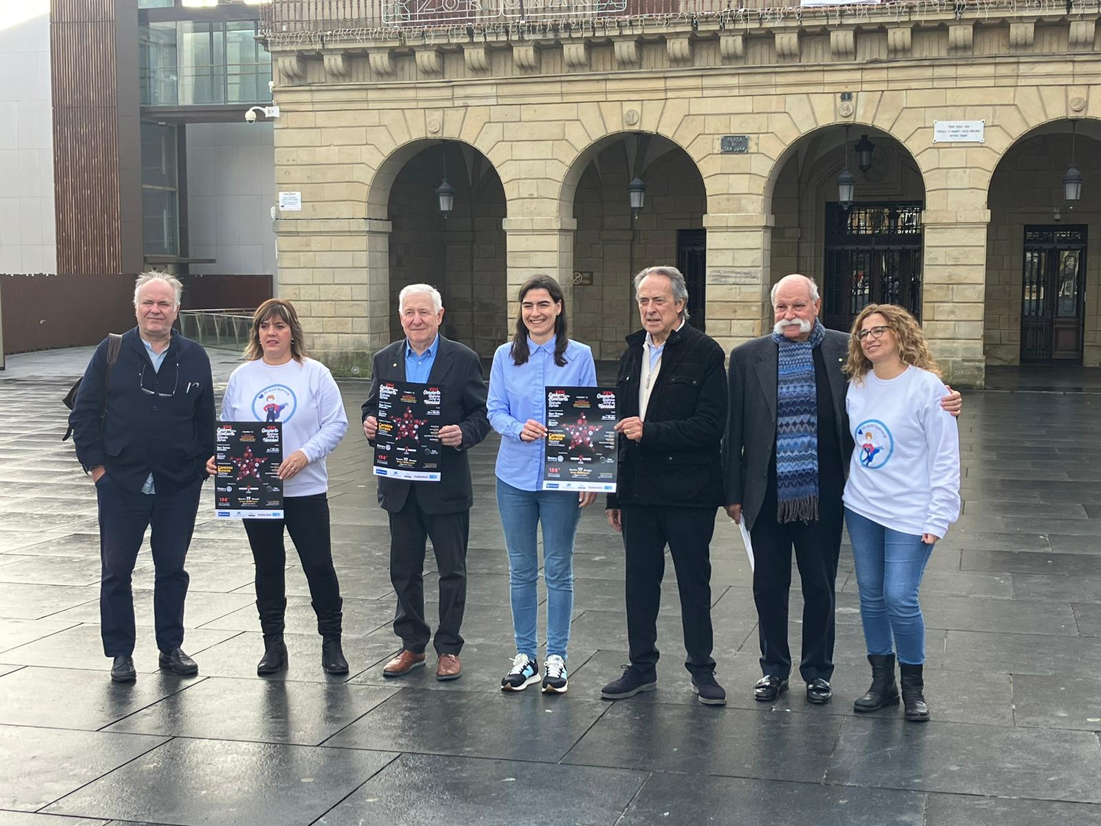 Presentación del concierto benéfico de Navidad en Irun