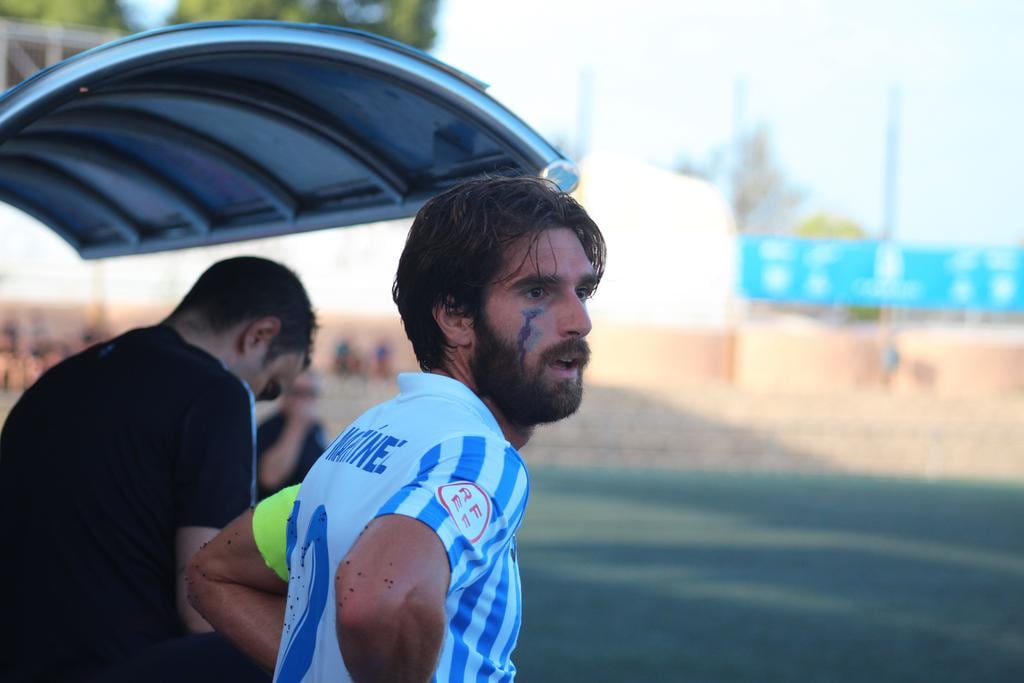 Ximo Martínez con sangre blanquiazul