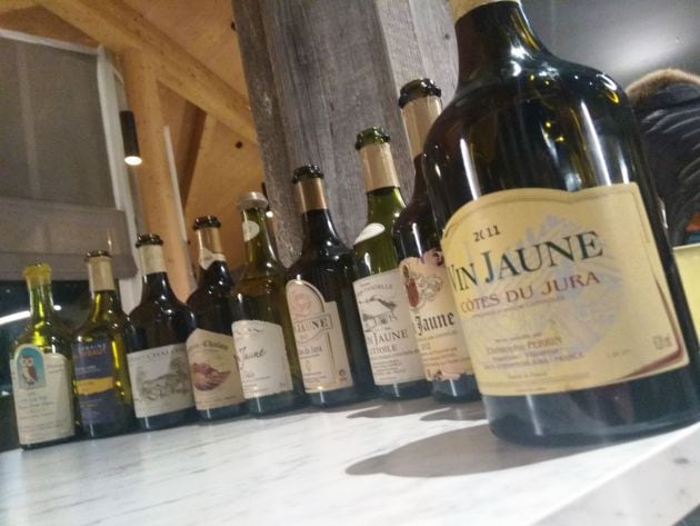 Botellas varias de Vin Jaune