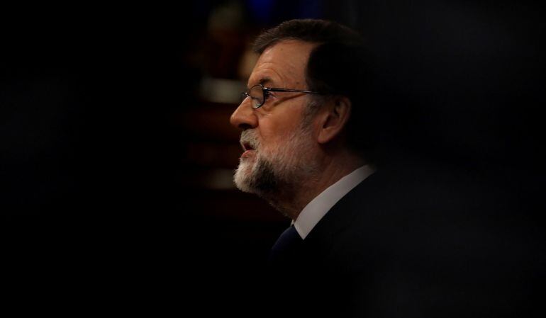 Mariano Rajoy en el Parlamento.