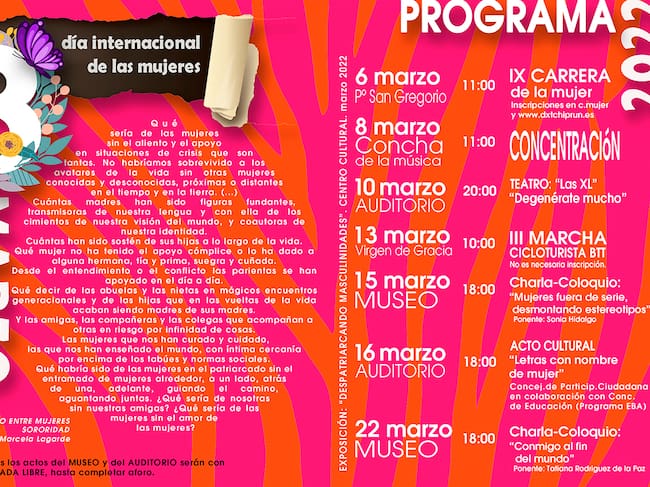 Programa completo de actividades