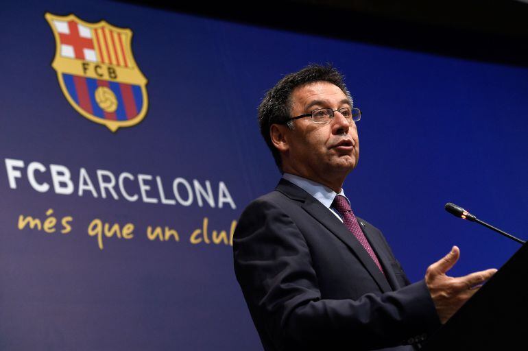 Bartomeu, durante una comparecencia