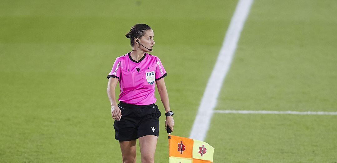 Guadalupe Porras, durante un partido de LaLiga Santander