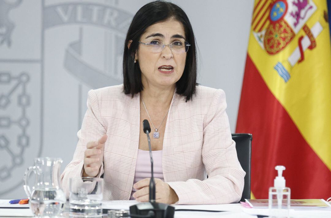 La ministra de Sanidad, Carolina Darias. 