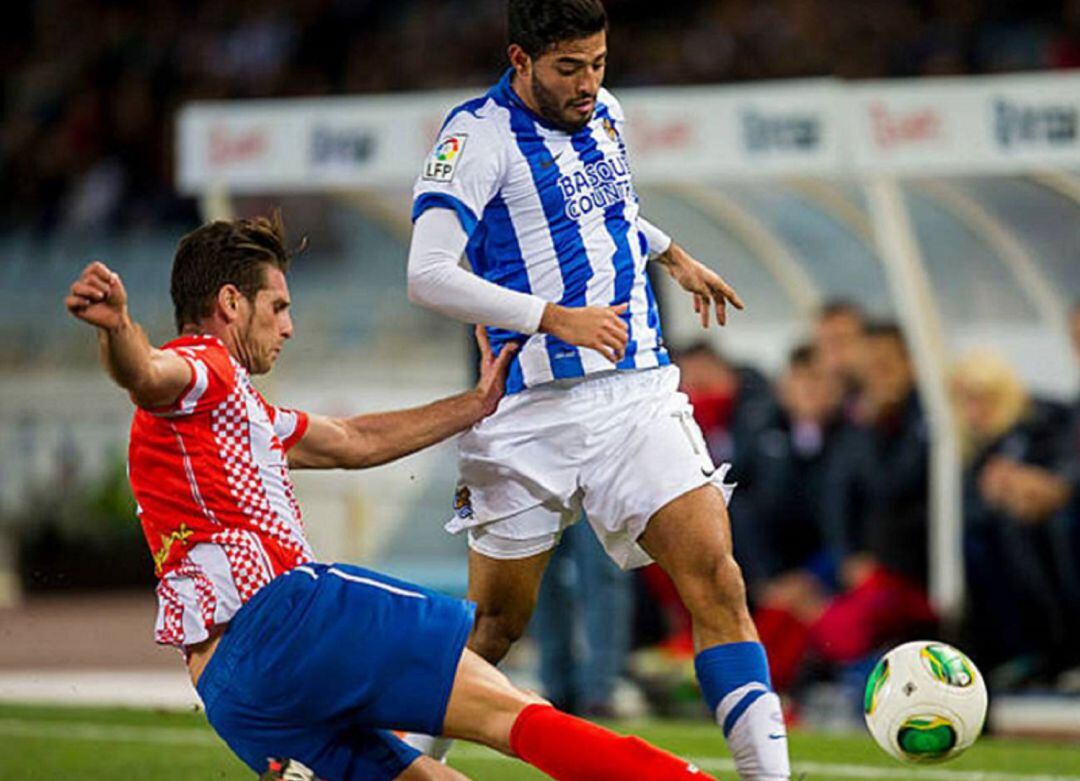 Benítez en un partido.