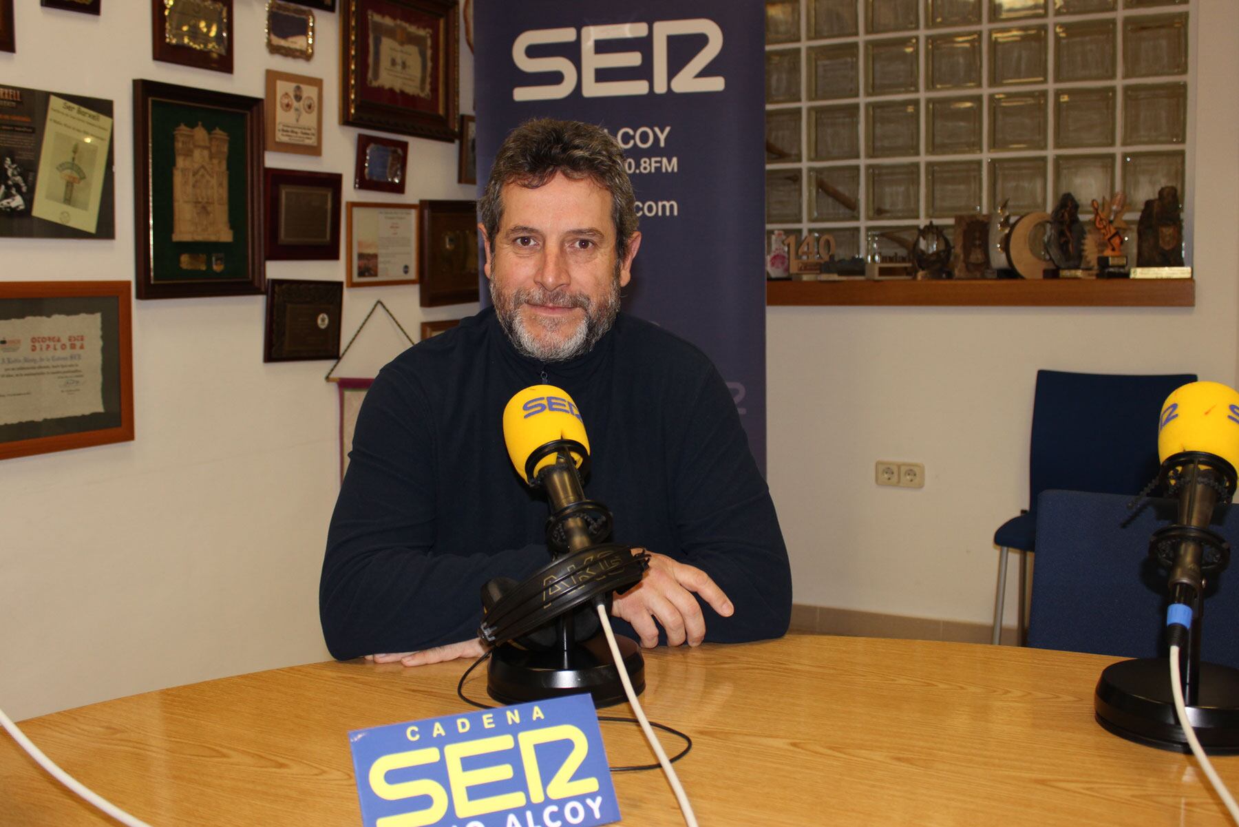 Francisco Adrián, vocal de música de la Filà Ligeros y presidente de La Degolà