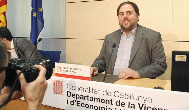 El Vicepresident de la Generalitat i Conseller d'Economia Oriol Junqueras.