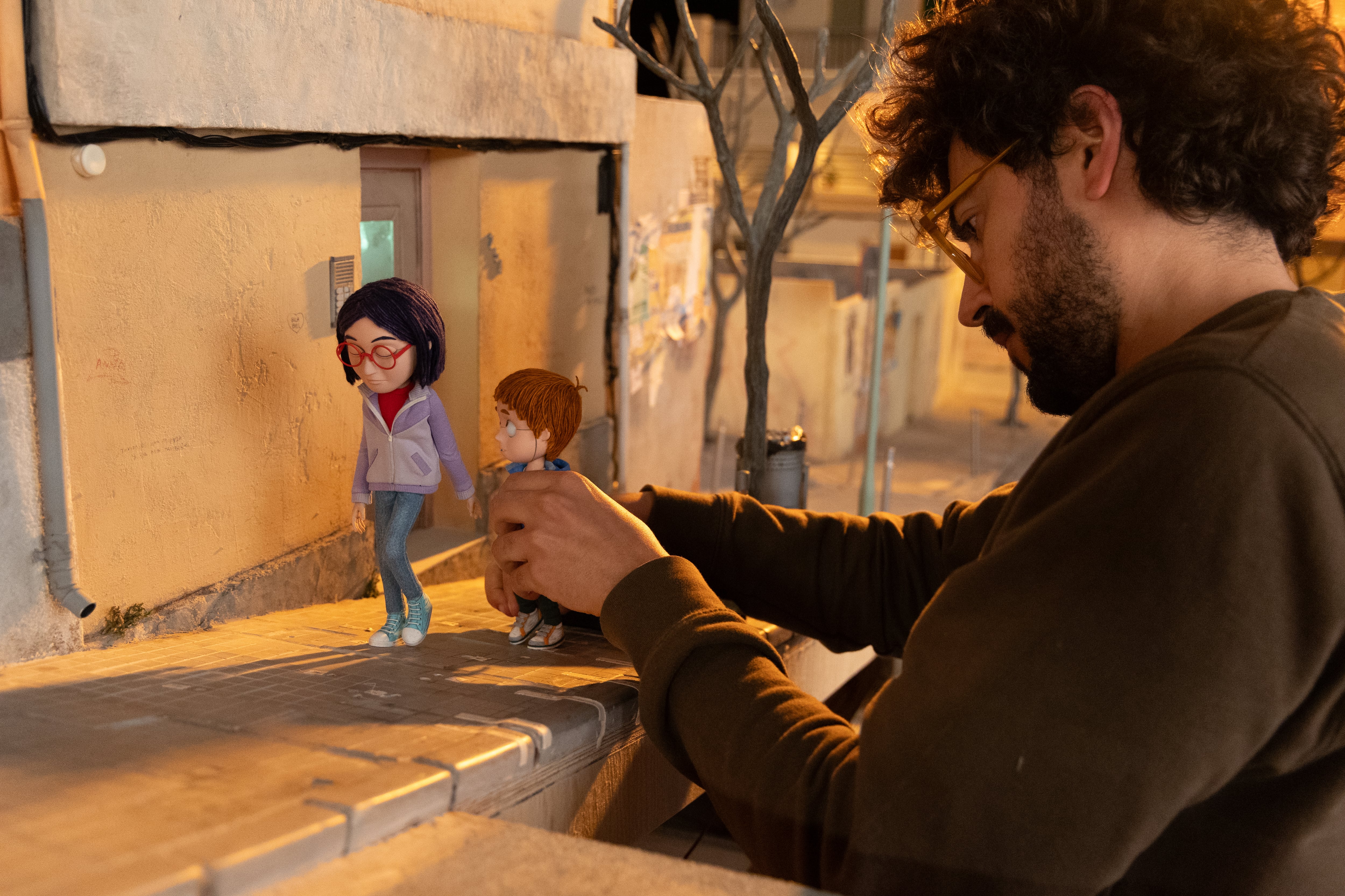 Fotograma de rodaje de 'Olivia y el terremoto invisible'