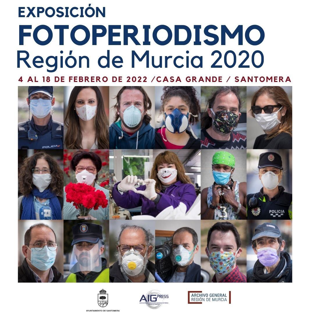 Cartel anunciador de la exposición 'Fotoperiodismo. Región de Murcia 2020'