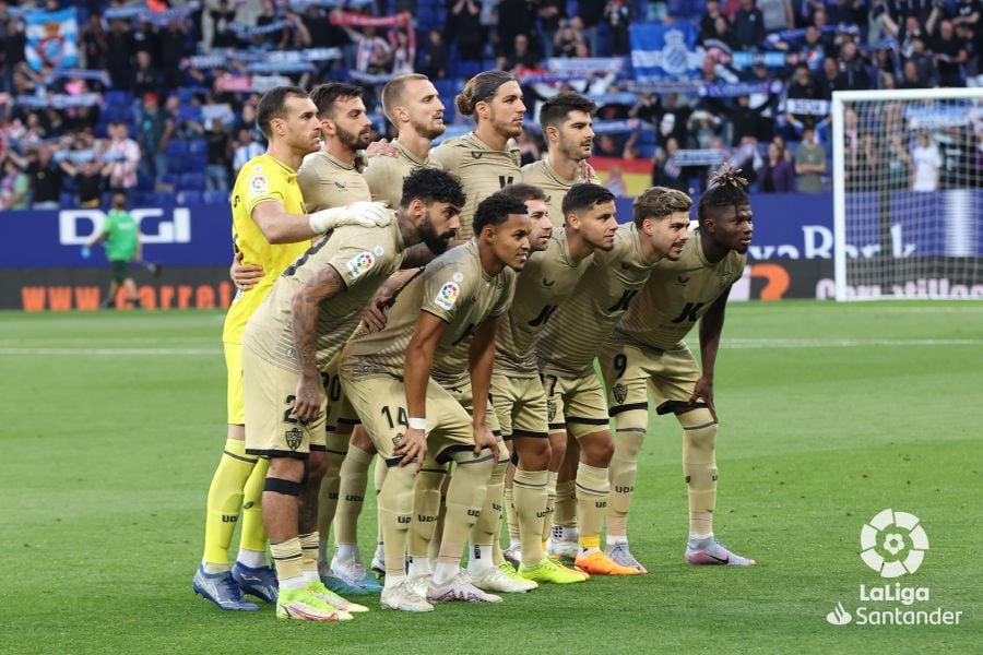 Este ha sido el último once de Samú Costa con la UD Almería.