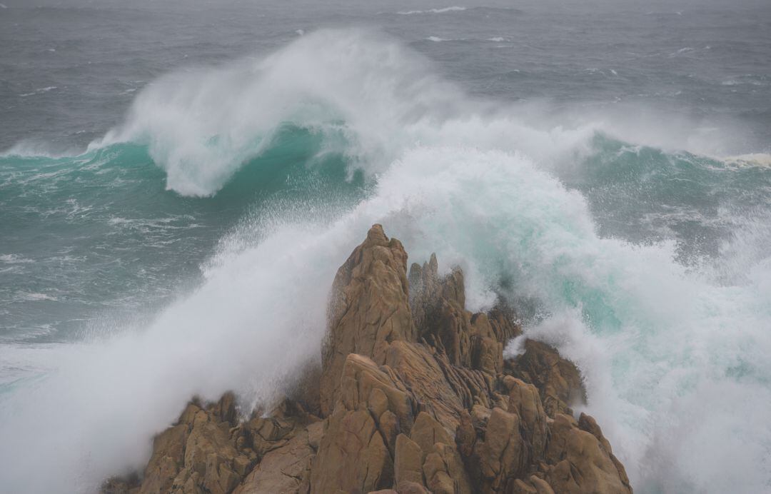 Tormenta en A Coruña, Galicia.