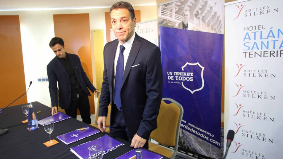 Pier Cherubino, durante la presentación de su candidatura.