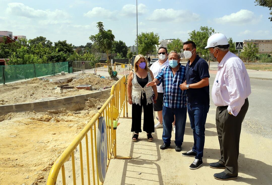 Alcaldesa visita obras La Milagrosa