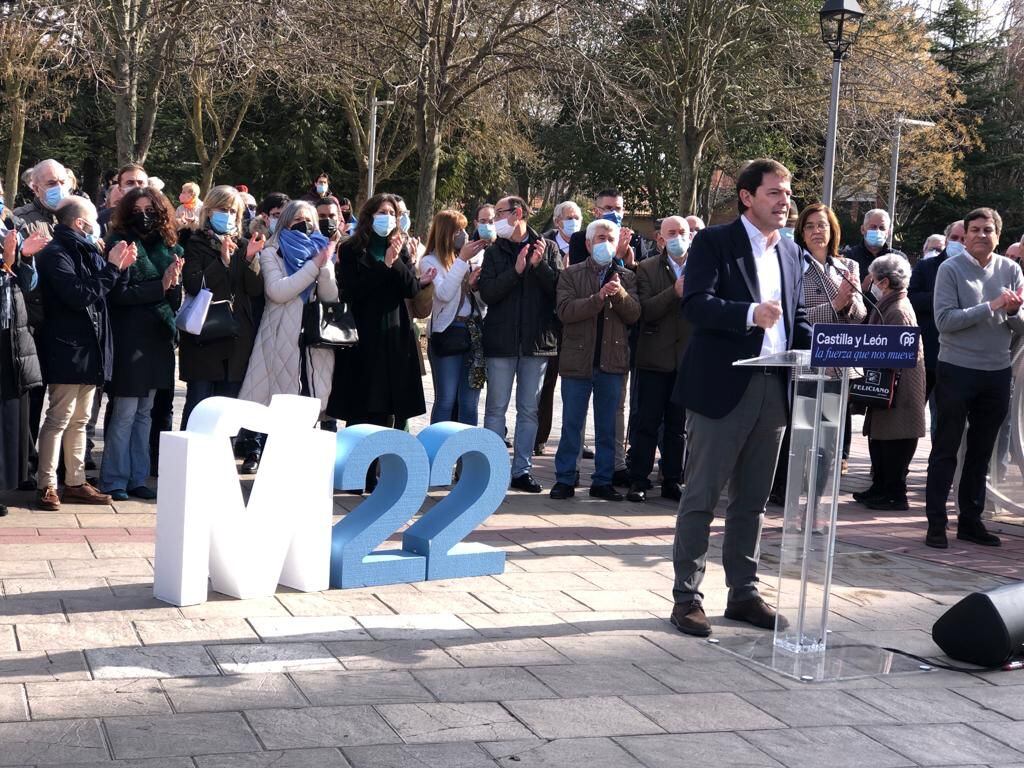 Alfonso Fernández Mañueco en Palencia