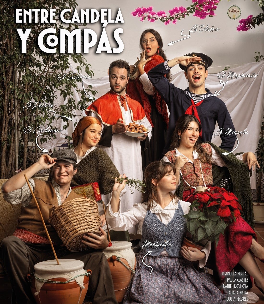 Cartel de la obra &quot;Entre candela y compás&quot;