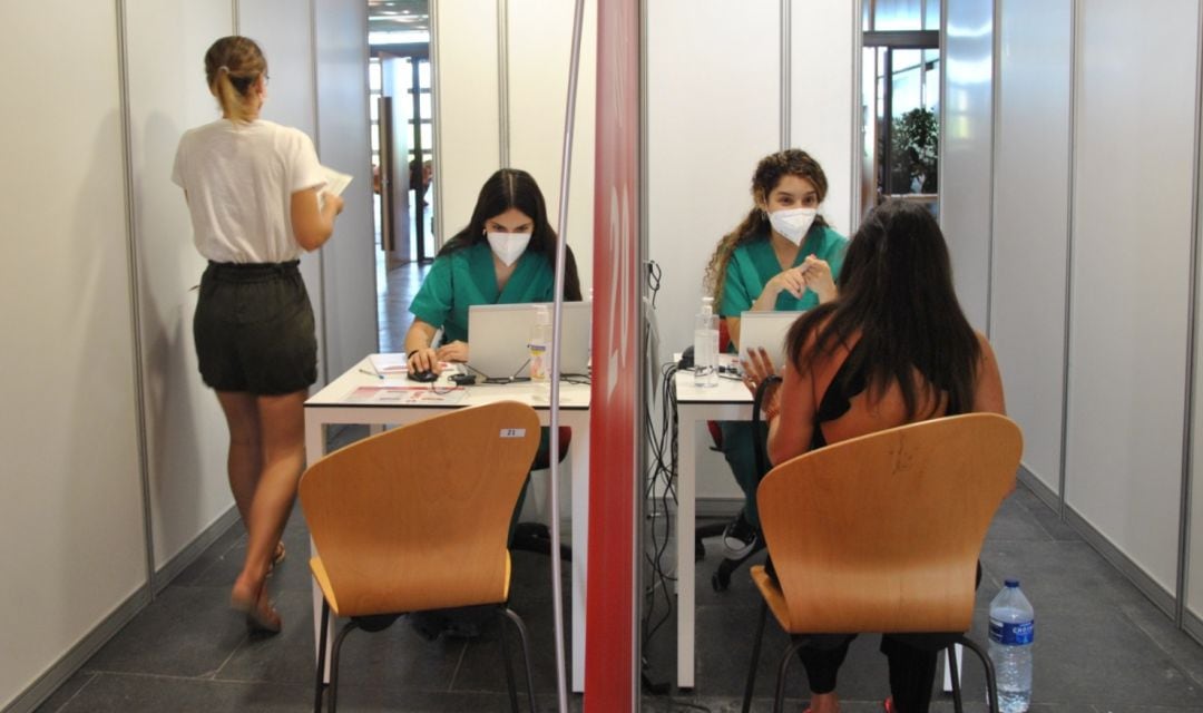 Imagen del proceso de vacunación