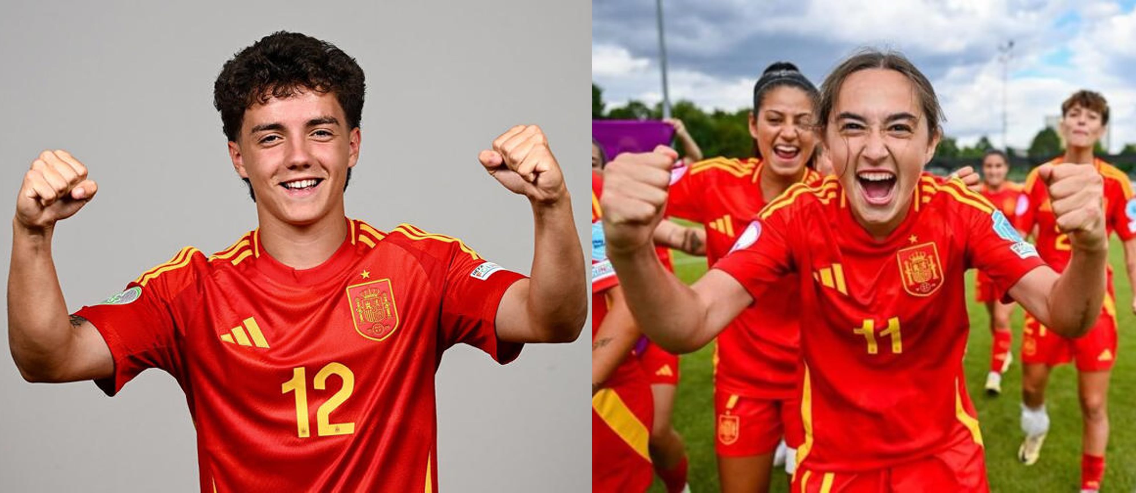Dani Díaz y Daniela Agote, con la selección española.