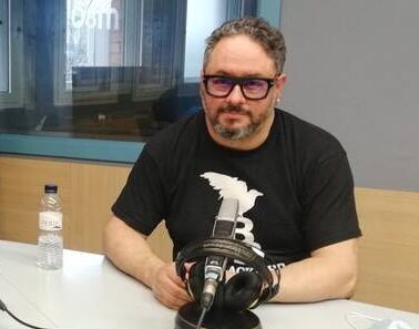 Chema Muñoz, als estudis de Ràdio Lleida