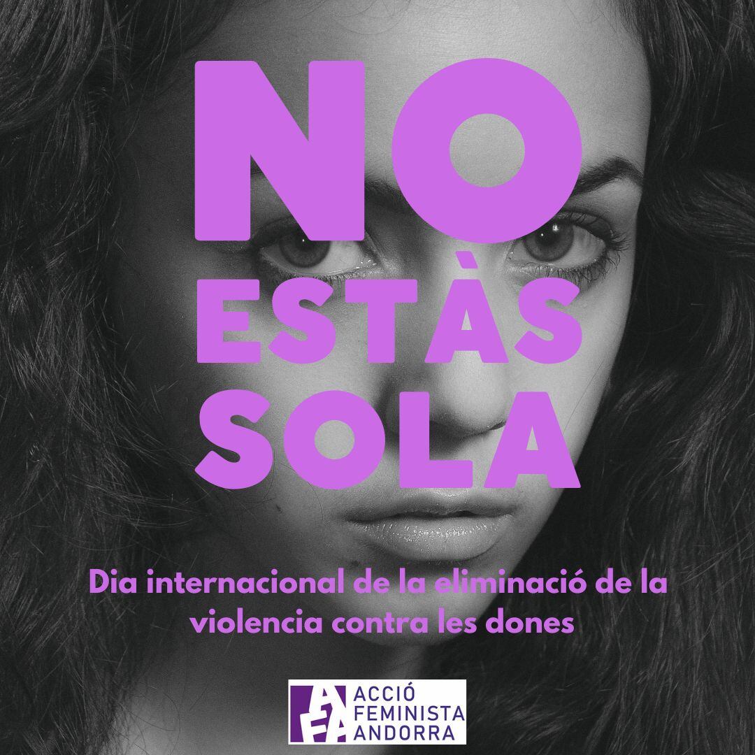 Imatge de la campanya del 25N d'Acció Feminista.