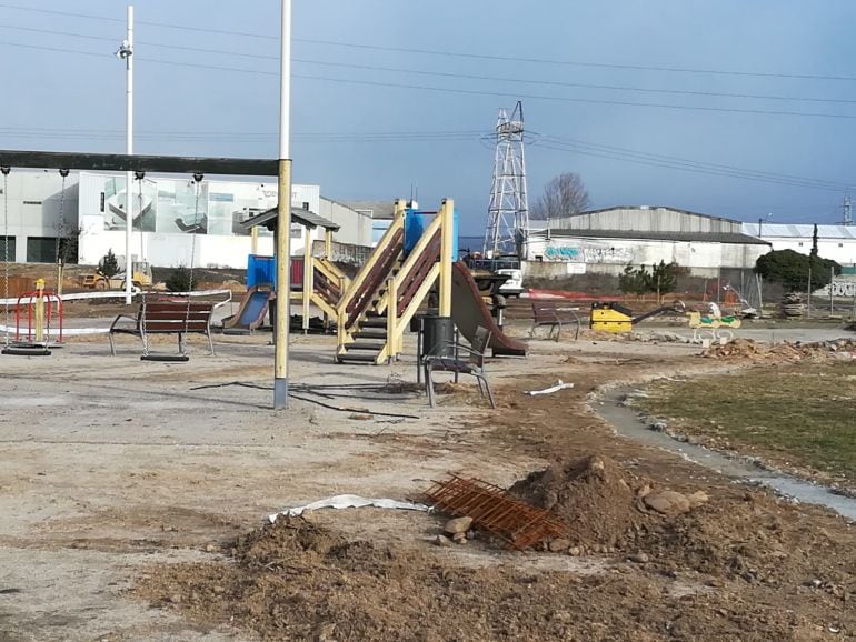 La zona de La Rosaleda en la que se realizan las obras