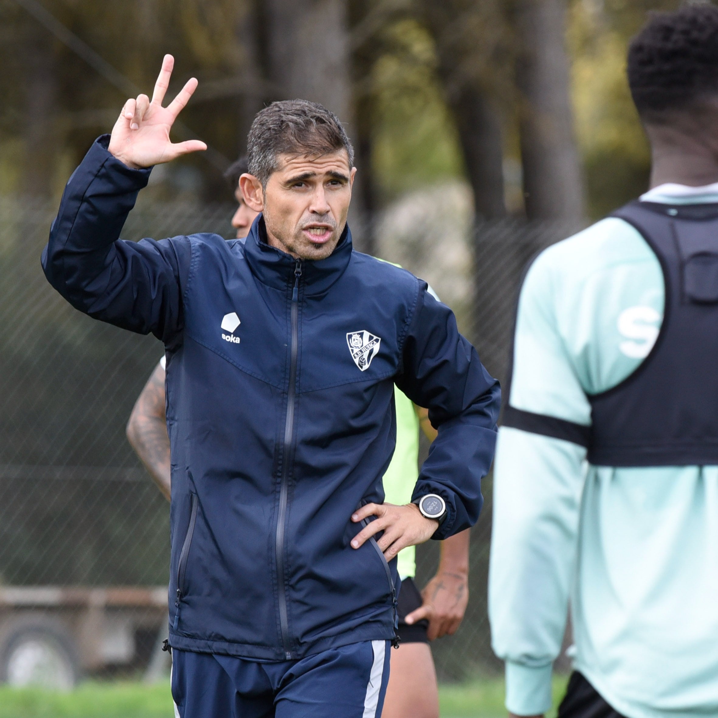 Antonio Hidalgo, entrenador de la SD Huesca