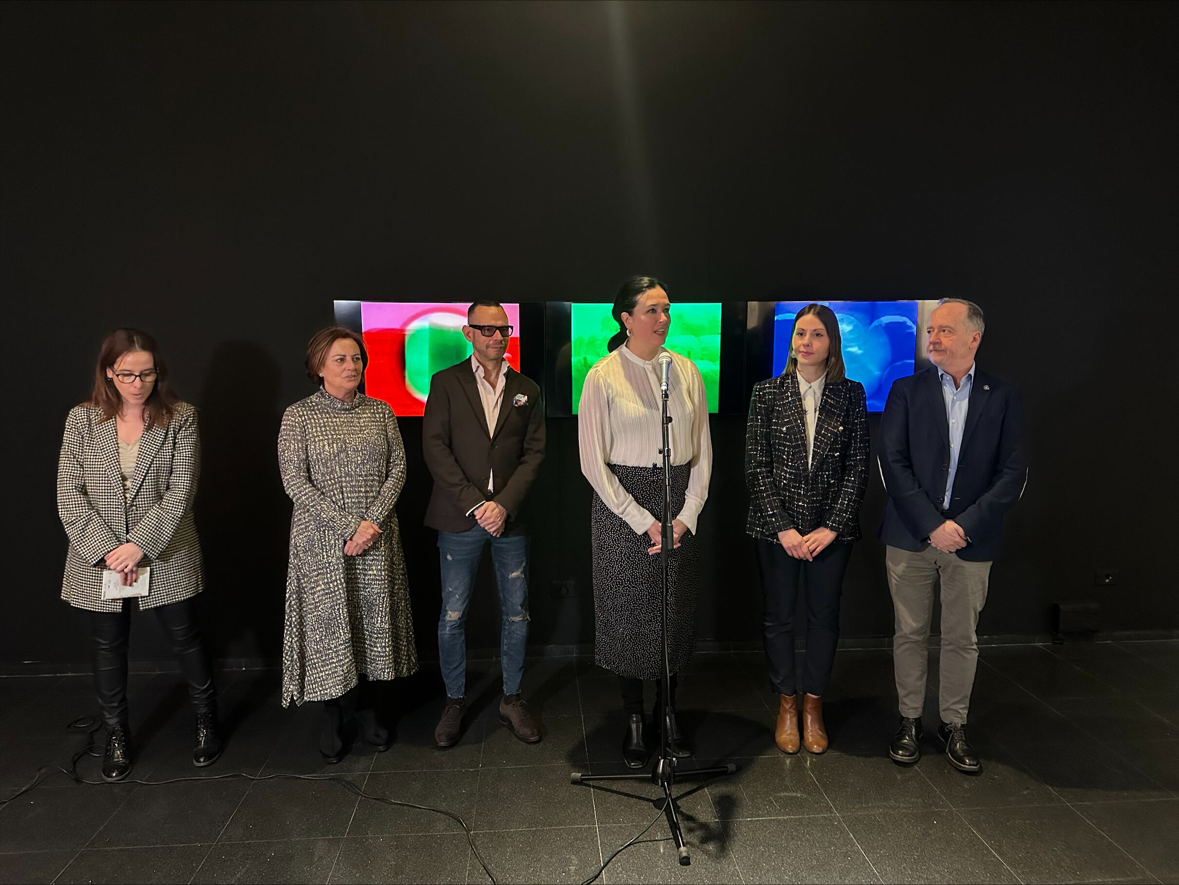 Presentación de la exposición "Confluencias" en el Centro Cultural Manuel Benito Moliner