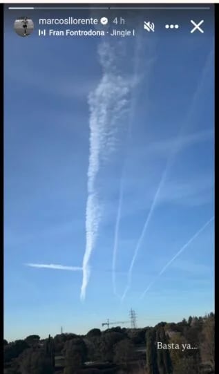 Publicación de Marcos Llorente en su Instagram